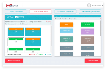 Planning: estimation of work time and distribution of tasks