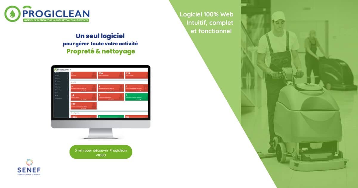 Progiclean en vidéo : 3 min pour découvrir les bénéfices d’une solution unique pour toute votre gestion.